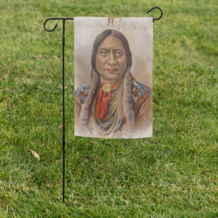 Smoke Signals: Lakota Indian Chief Sitting Bull Garden Flag