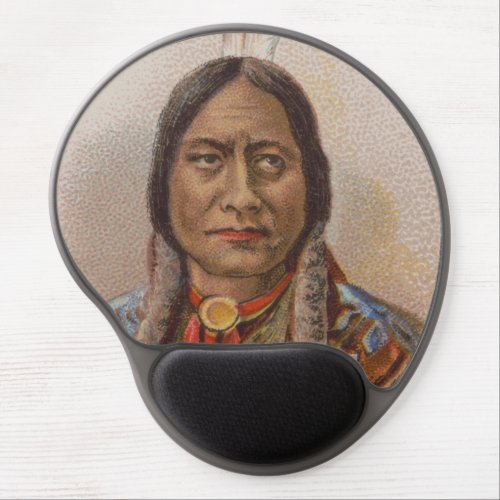 Smoke Signals Lakota Indian Chief Sitting Bull Gel Mouse Pad