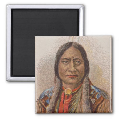 Smoke Signals Lakota Indian Chief Sitting Bull Magnet