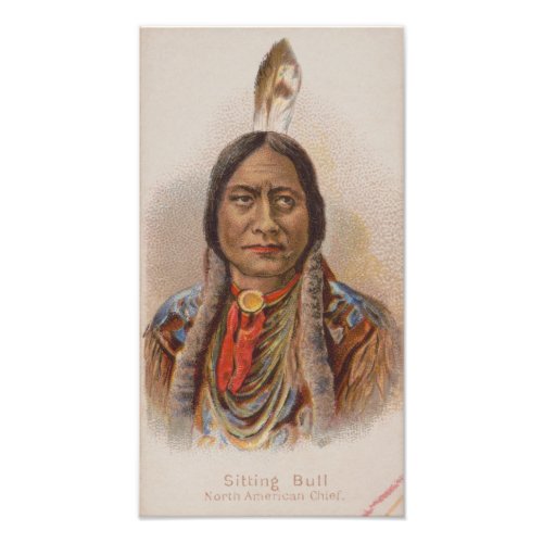 Smoke Signals Lakota Indian Chief Sitting Bull Photo Print