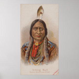 Smoke Signals: Lakota Indian Chief Sitting Bull Poster