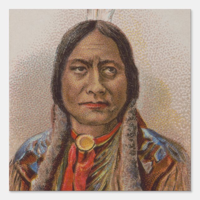 Smoke Signals: Lakota Indian Chief Sitting Bull Sign (Front)