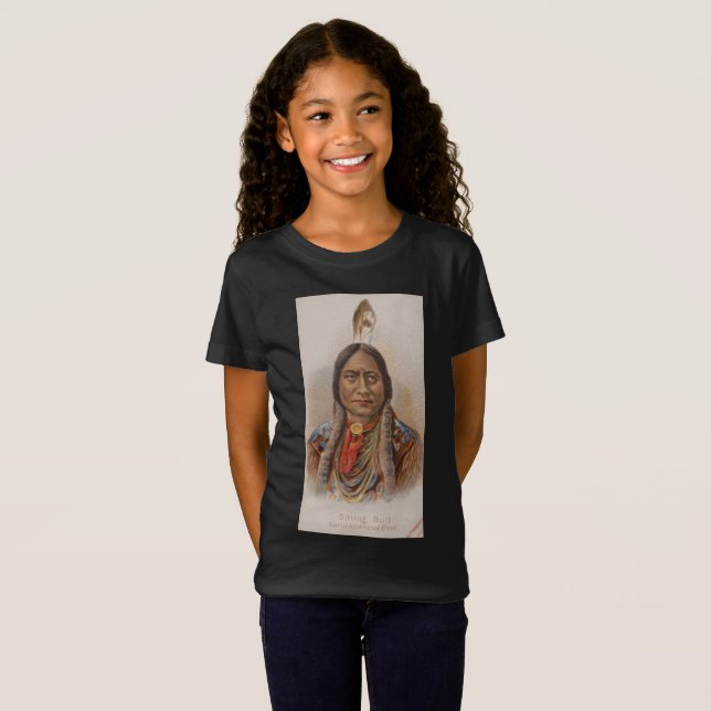 Smoke Signals: Lakota Indian Chief Sitting Bull T-Shirt (Front Full)