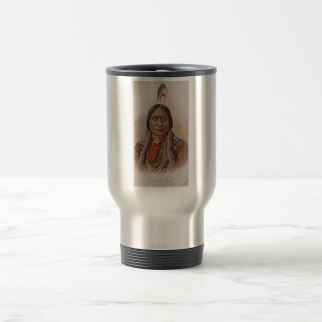 Smoke Signals: Lakota Indian Chief Sitting Bull Travel Mug (Center)