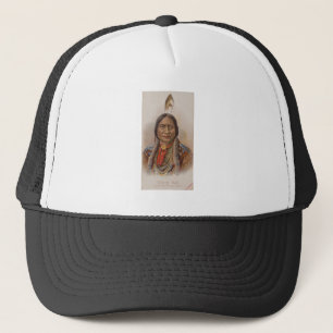 Smoke Signals: Lakota Indian Chief Sitting Bull Trucker Hat