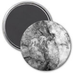 Smoke Streaked Black White Marble Stone Finish Magnet at Zazzle