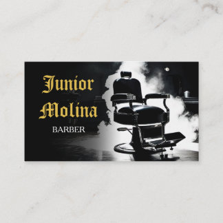 Smoke Theme | Barber | Barbershop Business Card