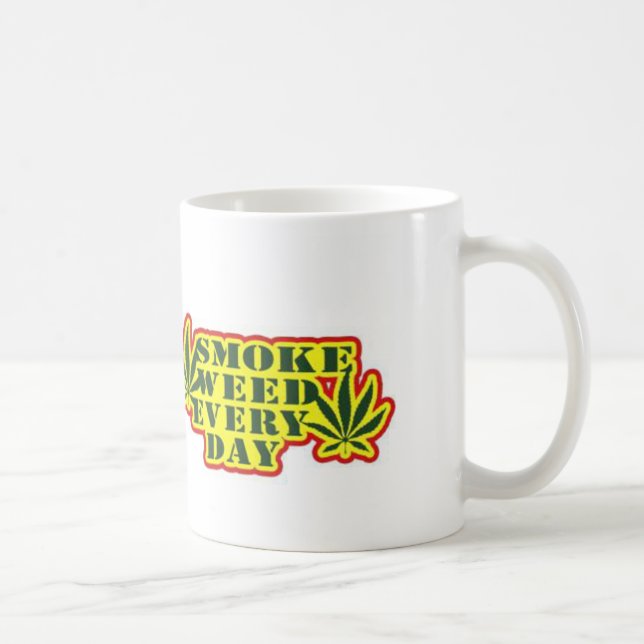 Smoke Weed Every Day Coffee Mug (Right)