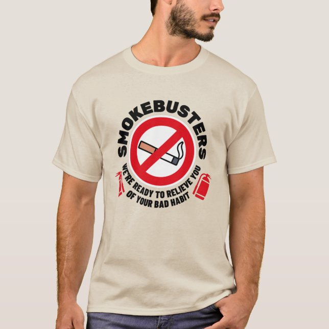 Smokebusters No Smoking Logo T-Shirt (Front)