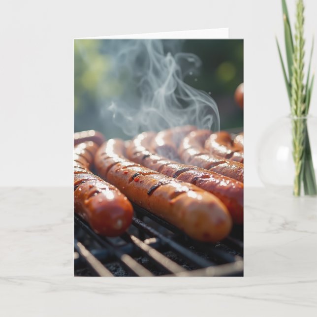 Smoked Bbq Fathers Day Card (Front)