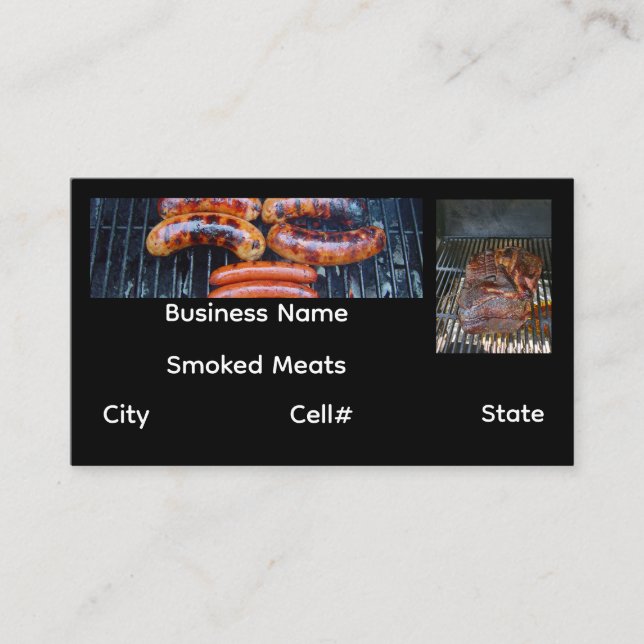 Smoked Meats Business Card (Front)