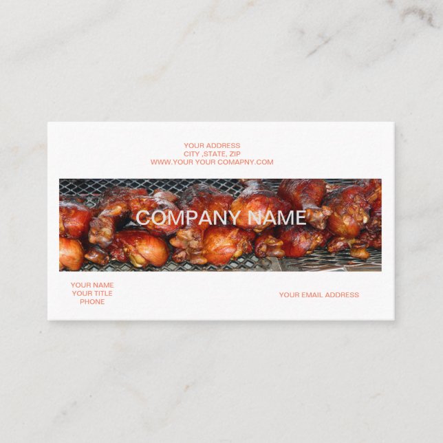  Smoked Meats Catering Business Card (Front)
