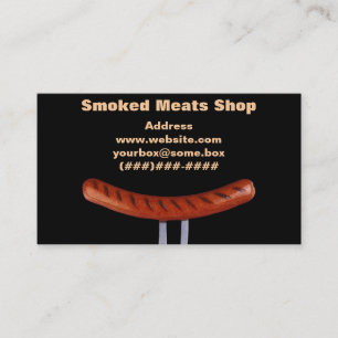 Smoked Meats Shop Business Card