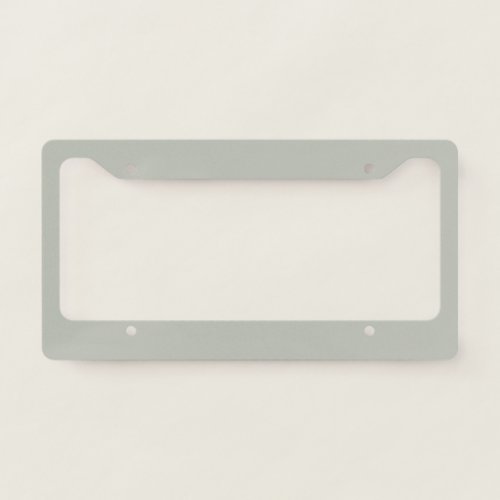 Smoked Sage Green Solid Color _ Gray Mist 419B License Plate Frame
