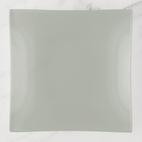 Smoked Sage Green Solid Color _ Gray Mist 419B Trinket Tray