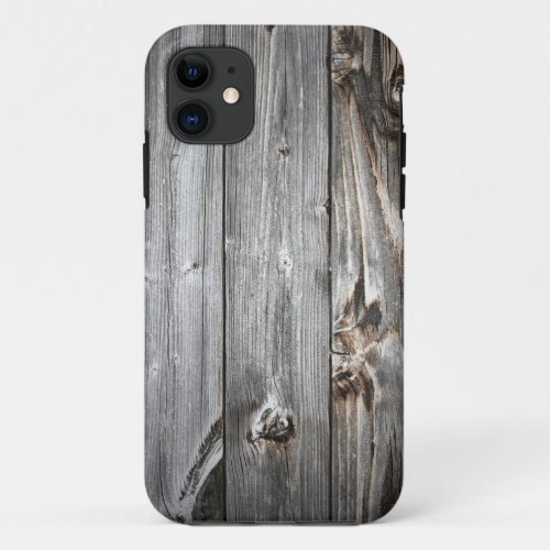 Smoked Wood Pattern iPhone 11 Case