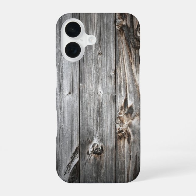 Smoked Wood Pattern Iphone Case (Back)