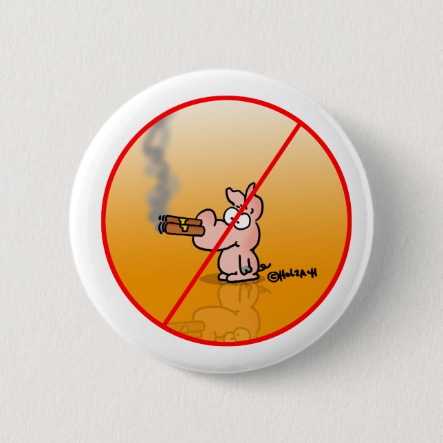 smokefree pinback button (Front)