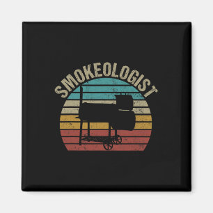 Smokeologist - Funny Pitmaster Bbq Smoker Grilling Magnet