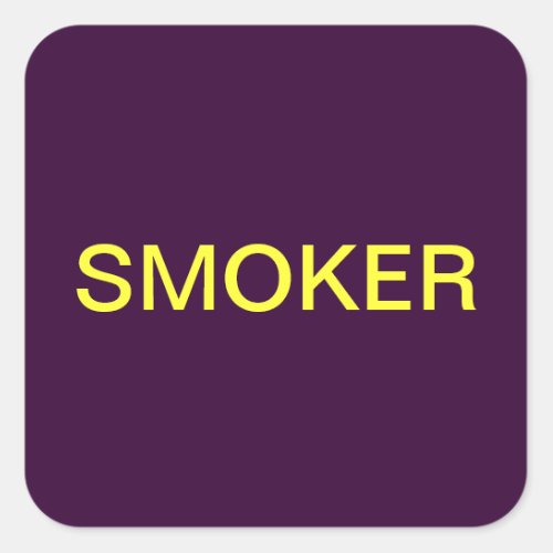 Smoker Medical Chart Labels