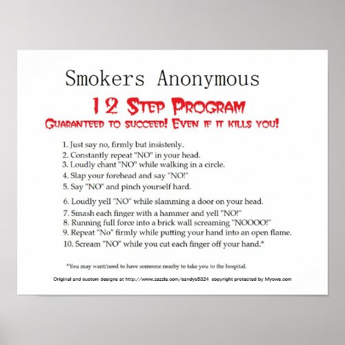 Smokers Anonymous Poster