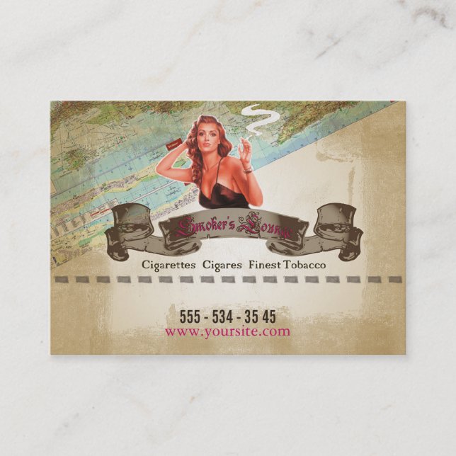 Smoker's Lounge - Business Card (Front)