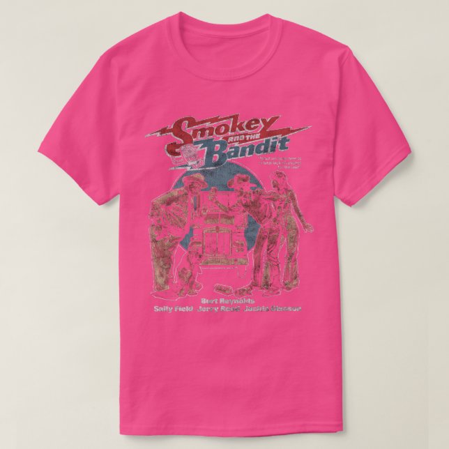 Smokey and the Bandit Burt Reynolds Pontiac Firebi T-Shirt (Design Front)