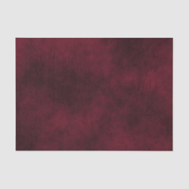 Smokey Autumn Burgundy Tissue Paper (Front)