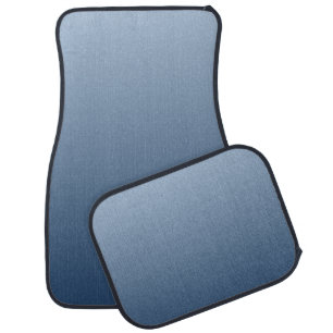 Smokey Blue Harmonious Light to Dark Shades Car Floor Mat