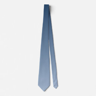 Smokey Blue Harmonious Light to Dark Shades  Neck Tie