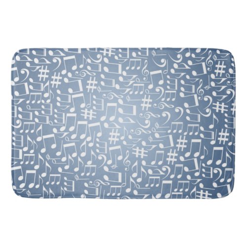 Smokey Blue Shades Light to Dark Stylish Bath Mat