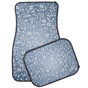 Smokey Blue Shades Light to Dark Stylish Car Floor Mat