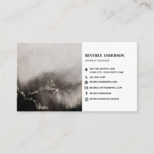 Smokey Grey Modern Art Business Card