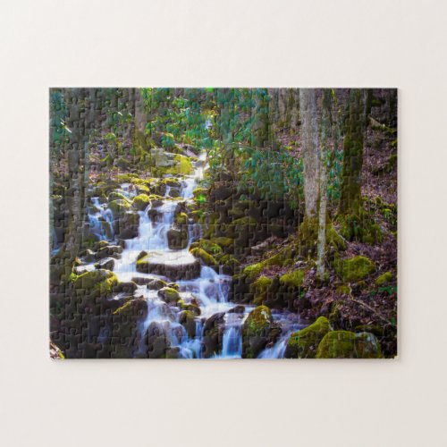 Smokey Mountain River Creek Jigsaw Puzzle