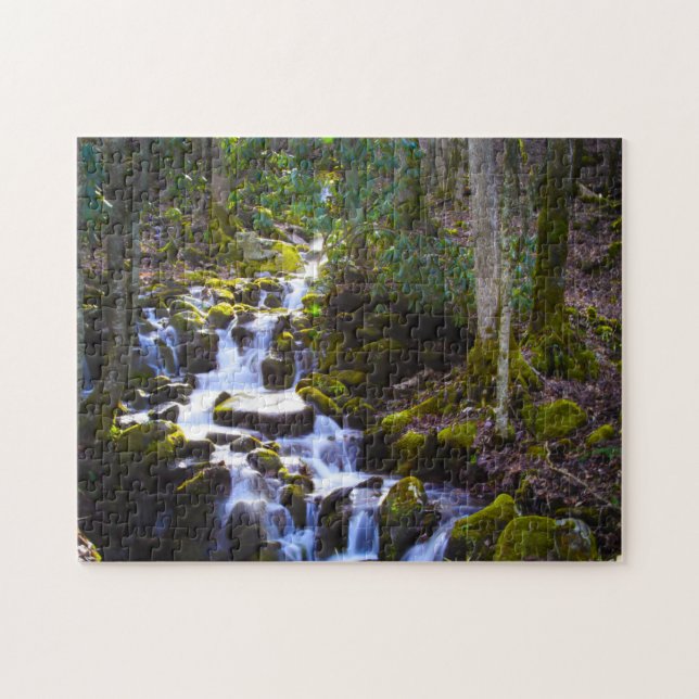 Smokey Mountain River Creek. Jigsaw Puzzle (Horizontal)