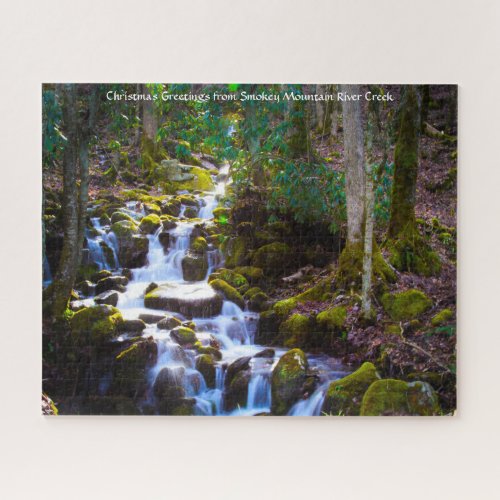 Smokey Mountain River Creek Jigsaw Puzzle