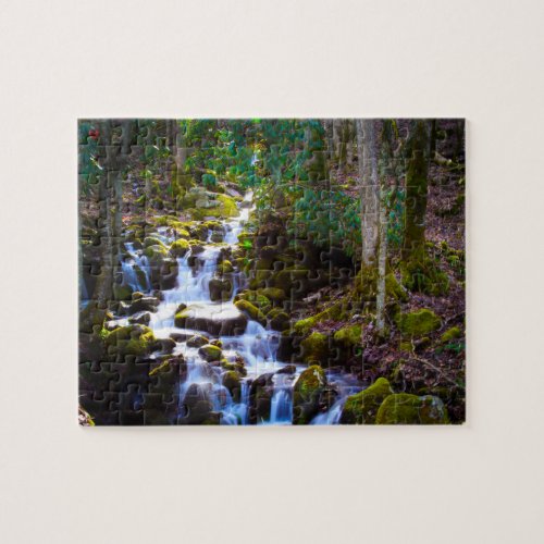 Smokey Mountain River Creek North Carolina Jigsaw Puzzle