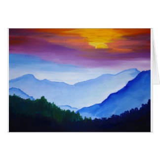 Smokey Mountain Sunset Cards