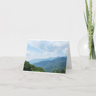 Smokey Mountains Letterpress Thank You Card
