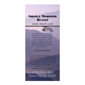 Smokey Mountian Resort Rack Card