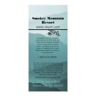 Smokey Mountian Resort Rack Card