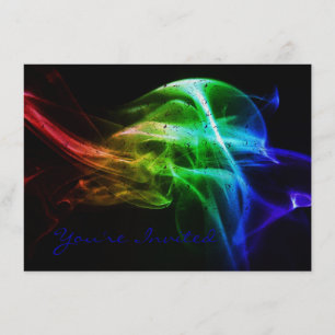 Smokey Rainbow Invitation