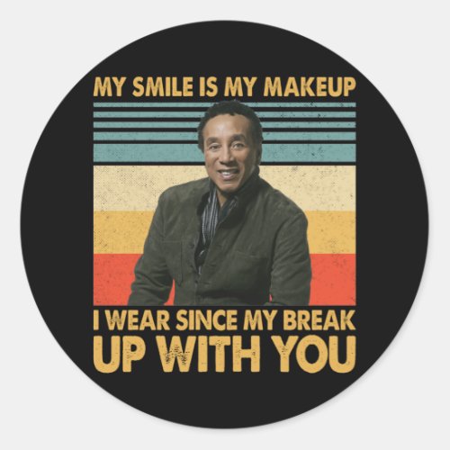 Smokey Robinson Quotes _ Once youre a Motown arti Classic Round Sticker