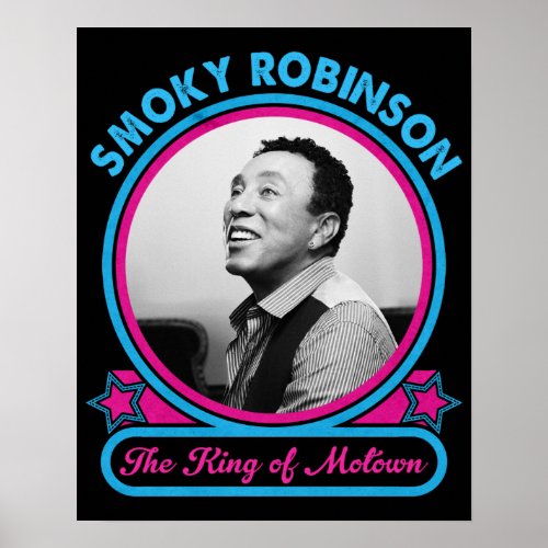 Smokey Robinson The King Of Motown Poster