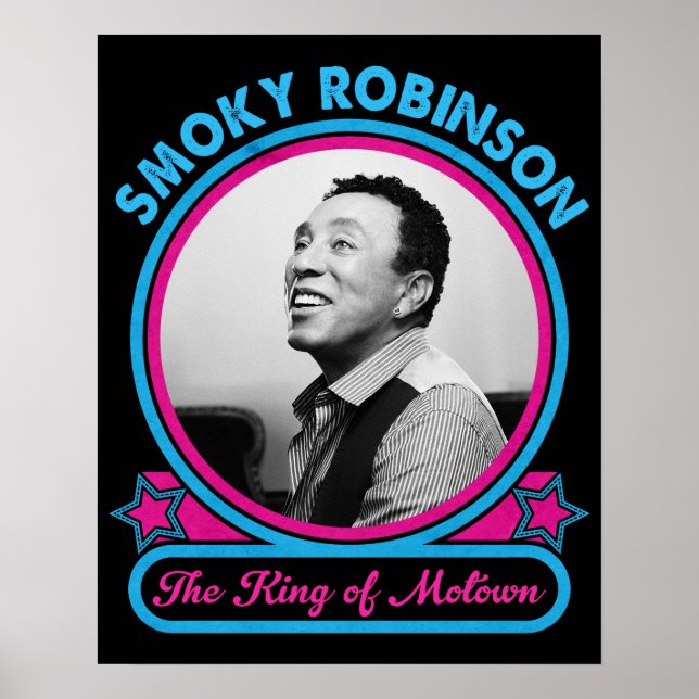 Smokey Robinson The King Of Motown Poster (Front)