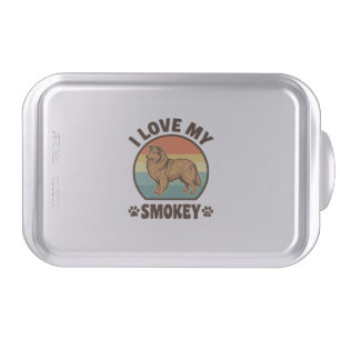 Smokey Sheltie Dog Vintage Sunset Shirt Design_1 Cake Pan