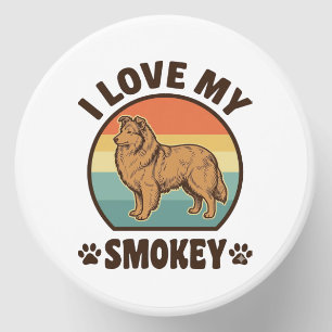 Smokey Sheltie Dog Vintage Sunset Shirt Design_1 Mini Candle Favors