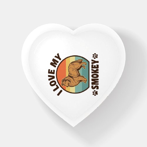 Smokey Sheltie Dog Vintage Sunset Shirt Design_1 Paperweight