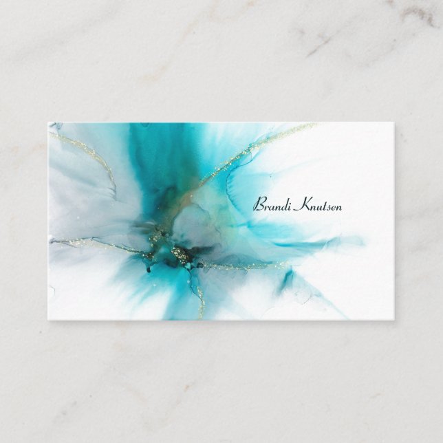 Smokey Teal Standard, 3.5" x 2.0" Business Card (Front)