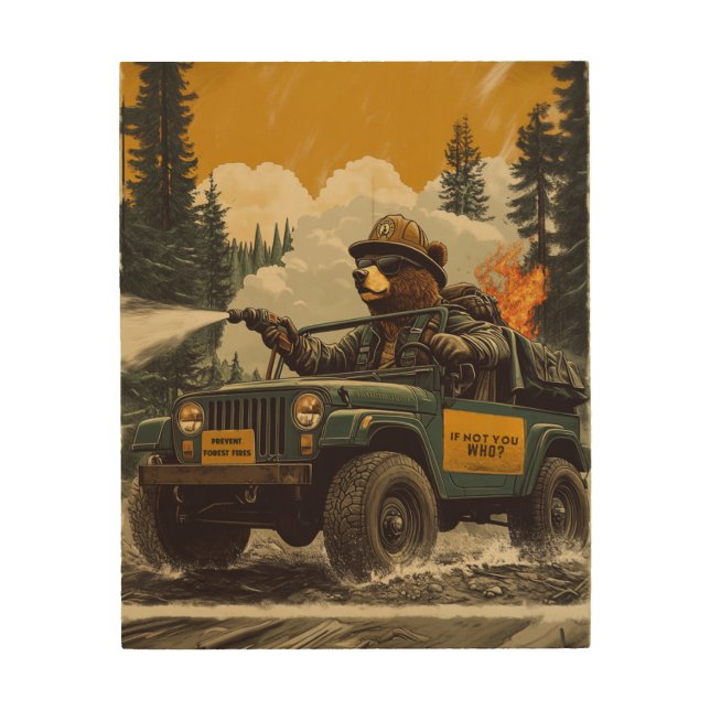 Smokey The Bear - Prevent Forest Fires Wall Art (Front)